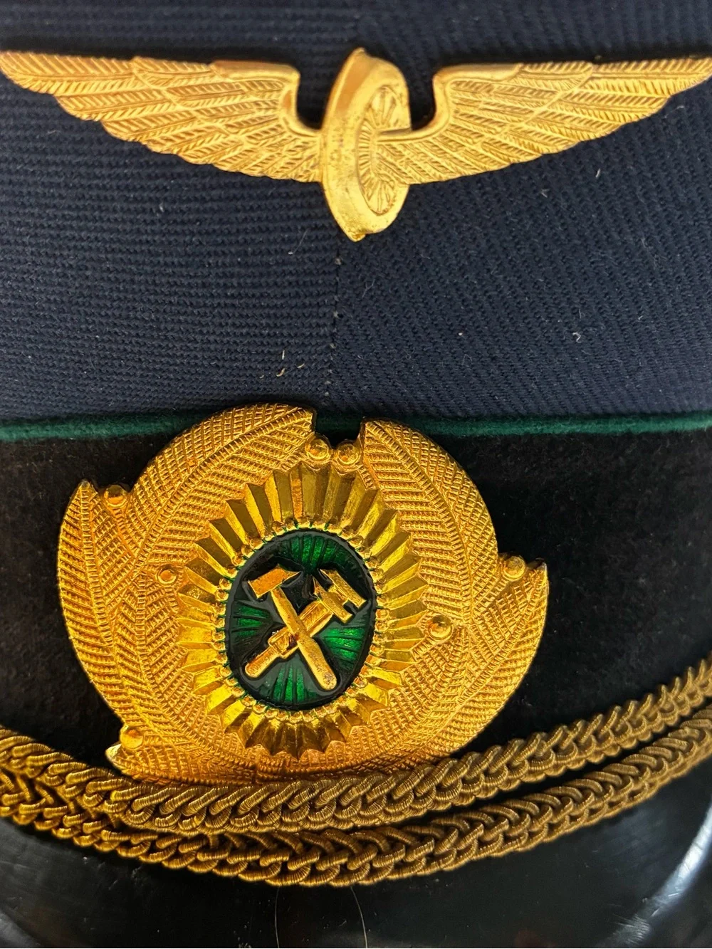 VTG SOVIET Uniform Military Officer Visor Cap size 56 Railroad Railways USSR